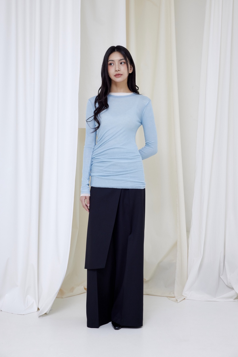 LE-PPL東大門直郵女裝新款休閑時尚熱賣26春夏職業長袖T恤LE-PPL長袖T恤