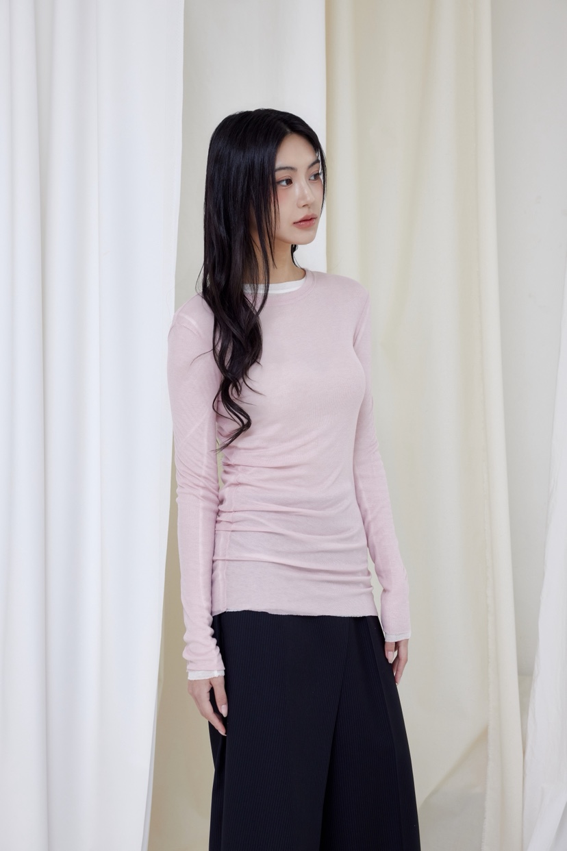 LE-PPL東大門直郵女裝新款休閑時尚熱賣26春夏職業長袖T恤LE-PPL長袖T恤