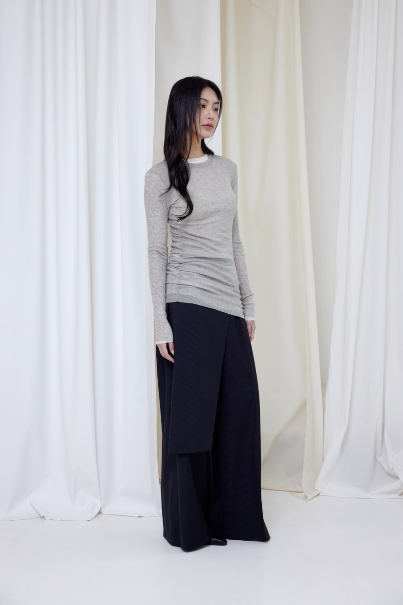 LE-PPL東大門直郵女裝新款休閑時尚熱賣26春夏職業長袖T恤LE-PPL長袖T恤