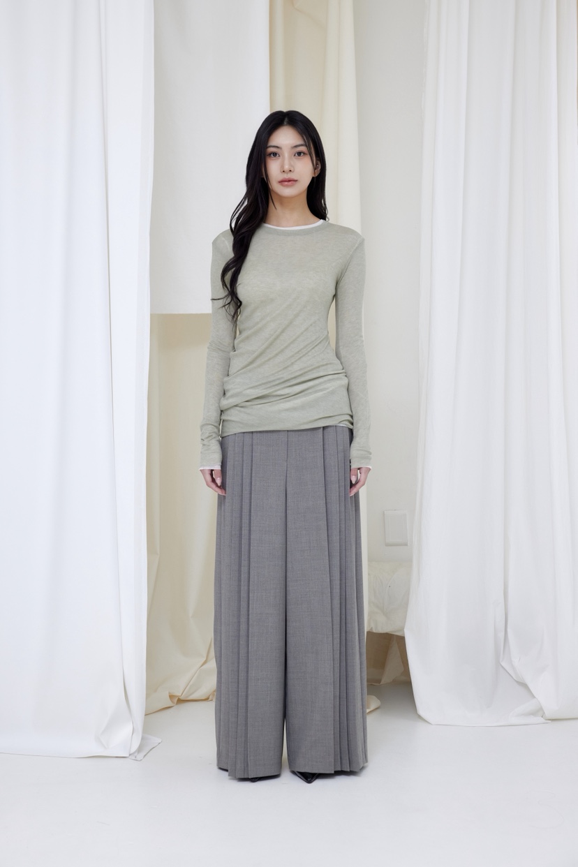 LE-PPL東大門直郵女裝新款休閑時尚熱賣26春夏職業長袖T恤LE-PPL長袖T恤