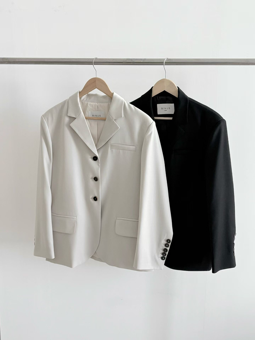 BINUS東大門代購女裝新款時尚真品推薦26春夏職業熱賣夾克BINUS夾克
