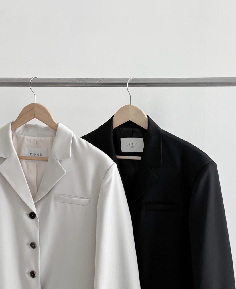 BINUS東大門代購女裝新款時尚真品推薦26春夏職業熱賣夾克BINUS夾克