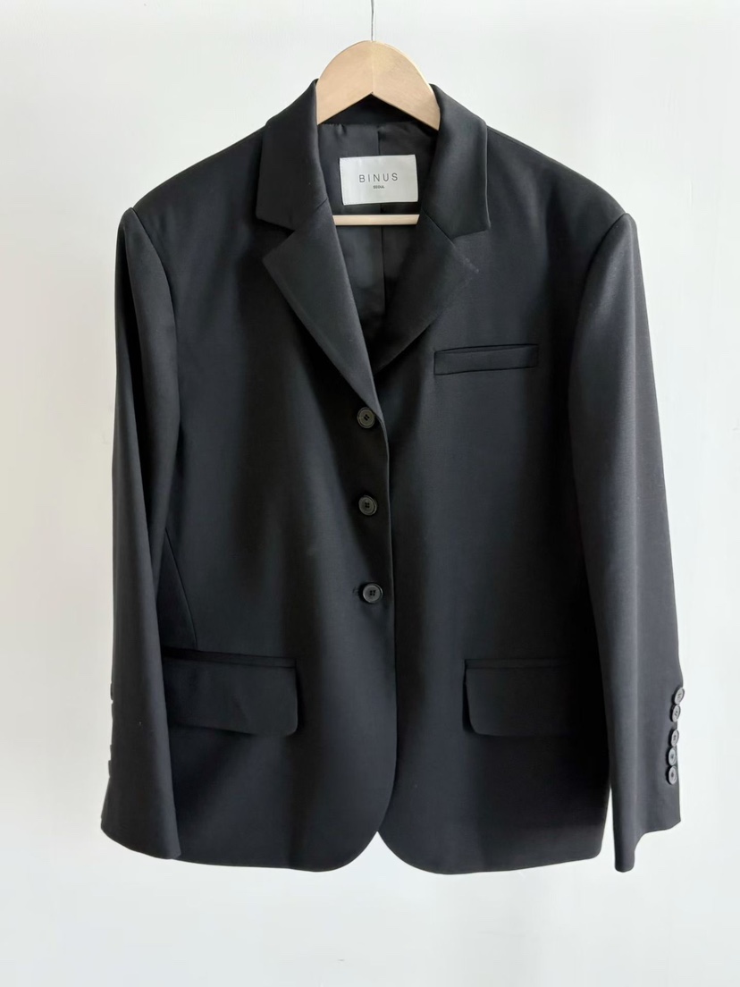 BINUS東大門代購女裝新款時尚真品推薦26春夏職業熱賣夾克BINUS夾克