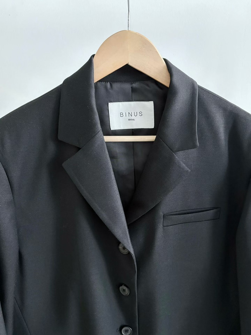 BINUS東大門代購女裝新款時尚真品推薦26春夏職業熱賣夾克BINUS夾克