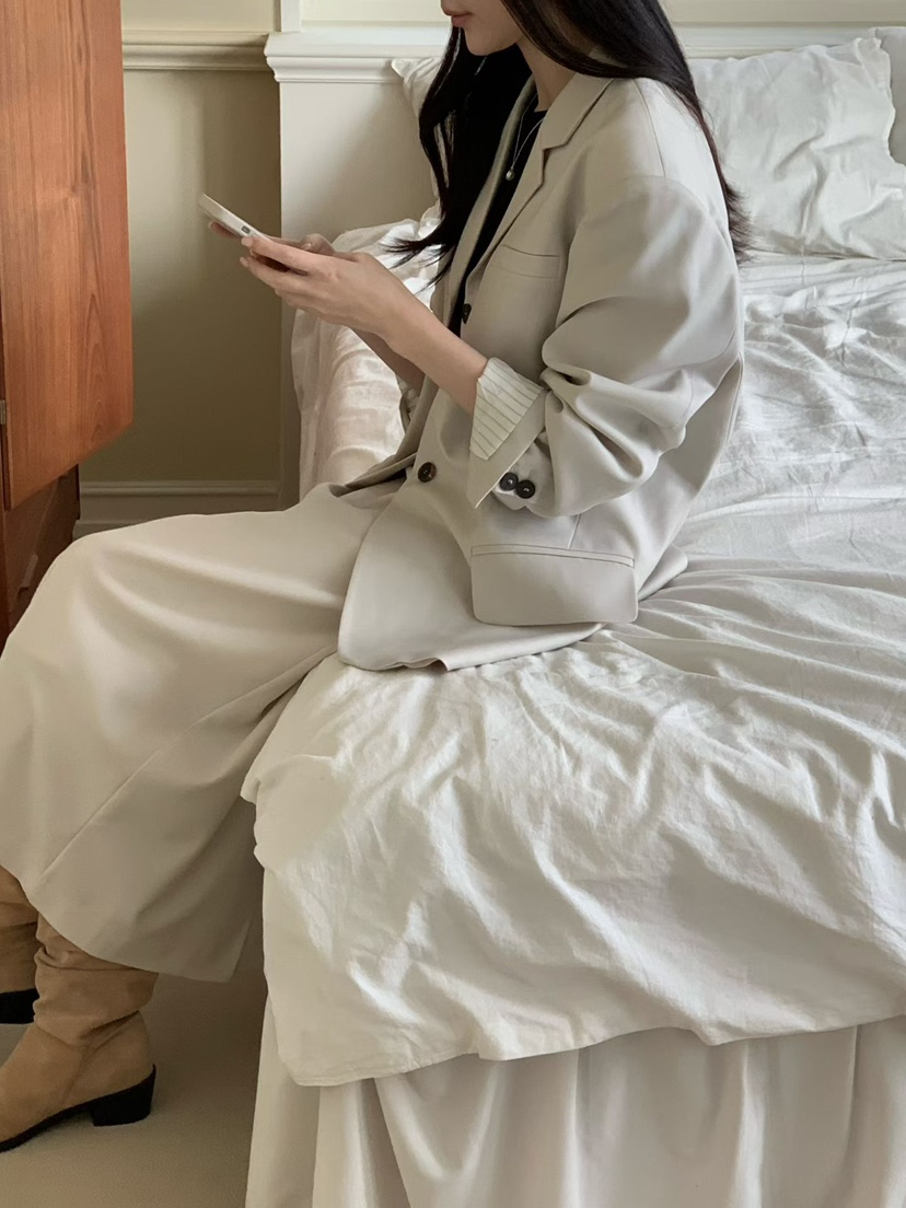 BINUS東大門代購女裝新款時尚真品推薦26春夏職業熱賣夾克BINUS夾克