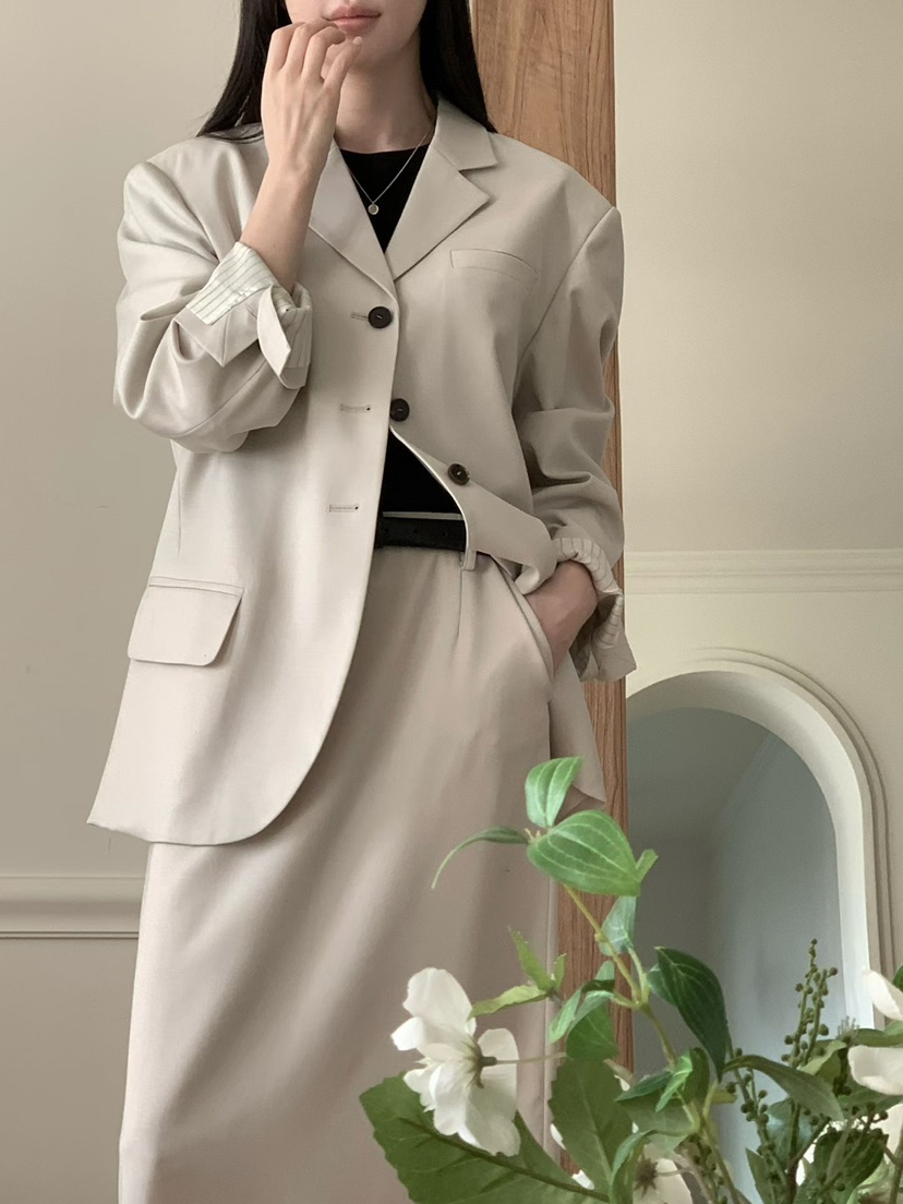 BINUS東大門代購女裝新款時尚真品推薦26春夏職業熱賣夾克BINUS夾克