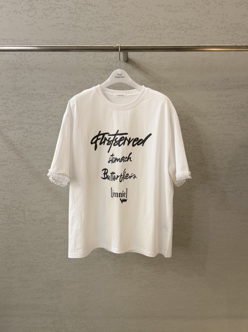 PLAYBUTTON-P東大門實拍女裝新款推薦人氣時尚職業熱賣T恤PLAYBUTTONT恤圖色1