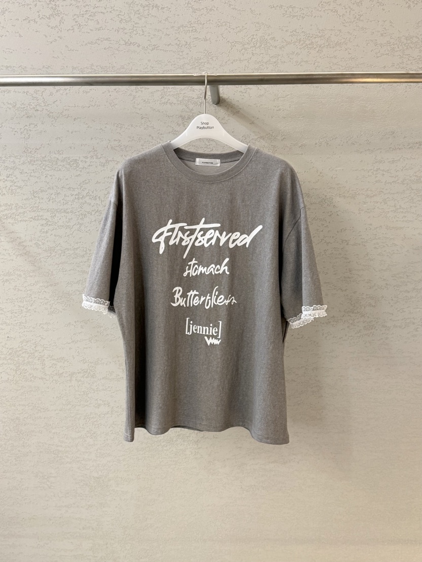 PLAYBUTTON-P東大門實拍女裝新款推薦人氣時尚職業熱賣T恤PLAYBUTTONT恤圖色2