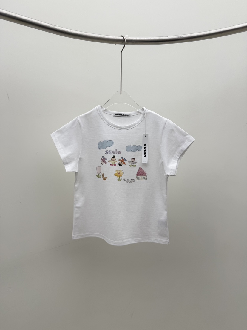 SEOLO韓國代購女裝新款人氣職業推薦時尚26春夏熱賣休閑T恤Seolo seoulT恤