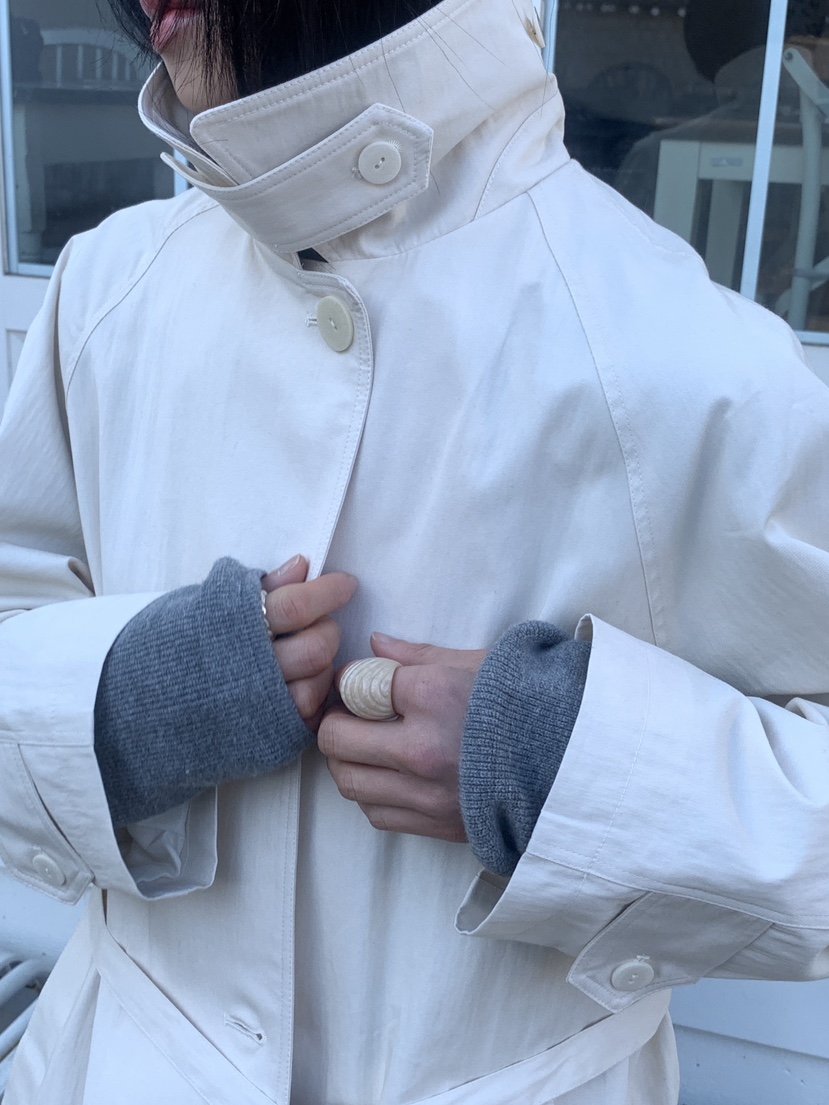 SORBET/FLAT WHITE韓國直郵女裝新款時尚長款風衣含腰帶SORBET/FLAT WHITE長款風衣