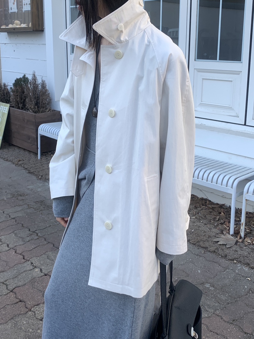 SORBET/FLAT WHITE韓國直郵女裝新款時尚長款風衣含腰帶SORBET/FLAT WHITE長款風衣