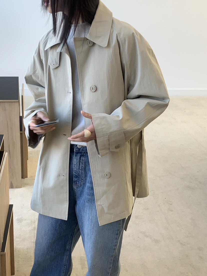 SORBET/FLAT WHITE韓國直郵女裝新款時尚長款風衣含腰帶SORBET/FLAT WHITE長款風衣圖色2