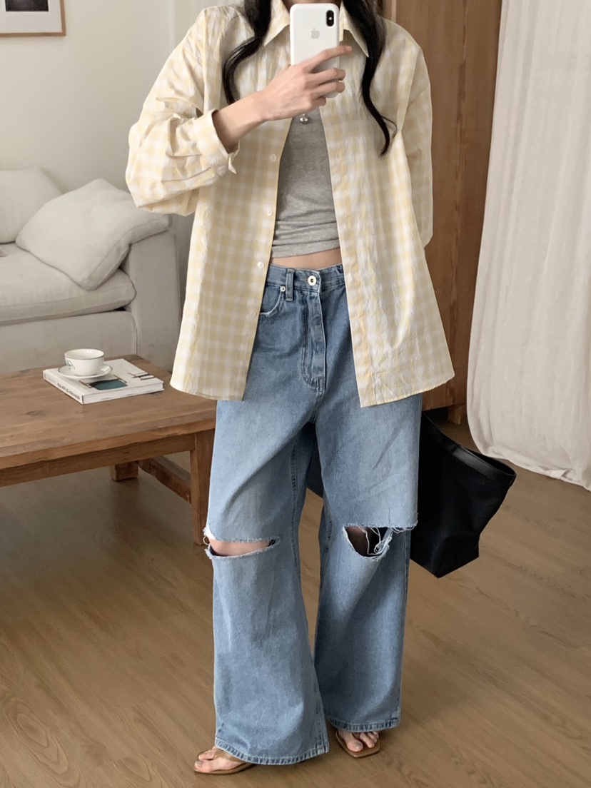 WOOD東大門代購女士新品時尚職業26春夏人氣推薦襯衫蕾絲衫WOOD襯衫/蕾絲衫