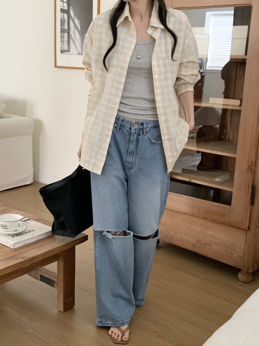 WOOD東大門代購女士新品時尚職業26春夏人氣推薦襯衫蕾絲衫WOOD襯衫/蕾絲衫