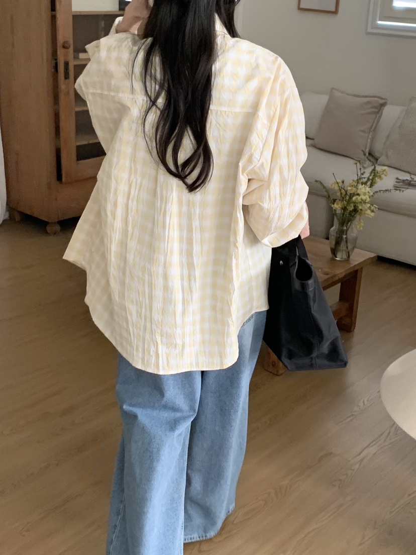 WOOD東大門代購女士新品時尚職業26春夏人氣推薦襯衫蕾絲衫WOOD襯衫/蕾絲衫