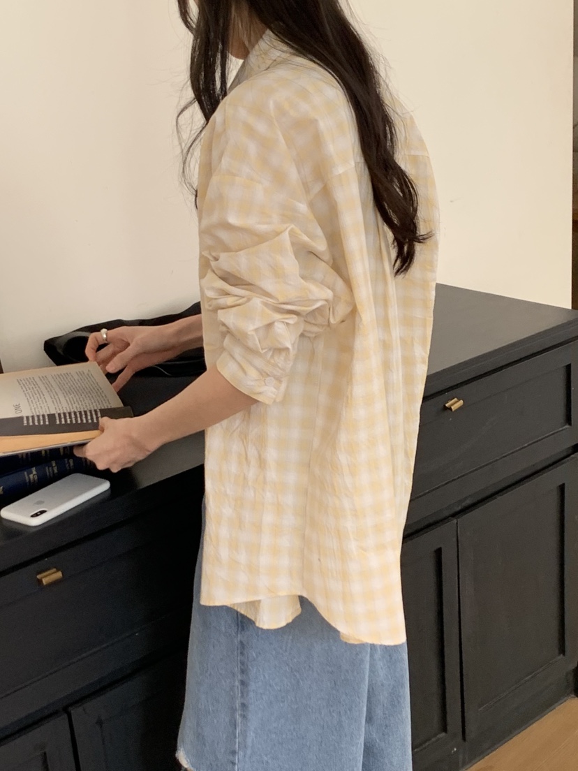 WOOD東大門代購女士新品時尚職業26春夏人氣推薦襯衫蕾絲衫WOOD襯衫/蕾絲衫