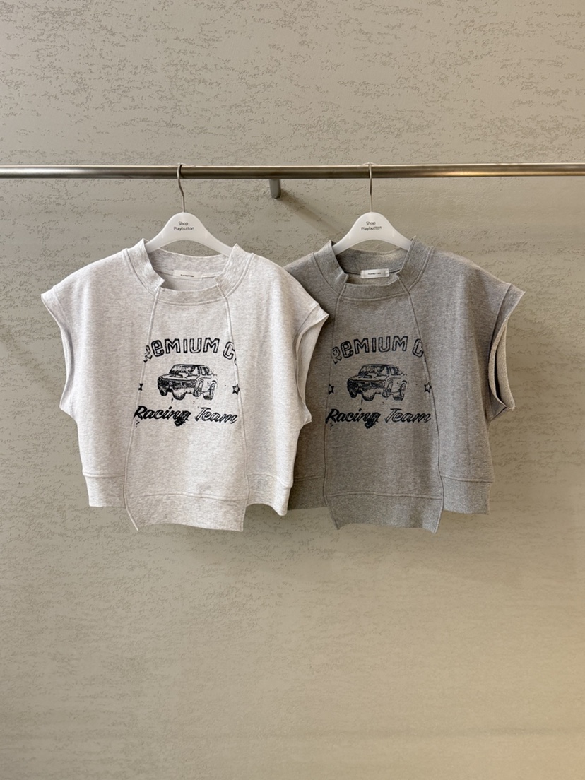 PLAYBUTTON-P東大門代購女士新款時尚熱賣26春夏真品T恤PLAYBUTTONT恤