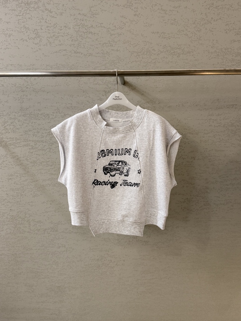 PLAYBUTTON-P東大門代購女士新款時尚熱賣26春夏真品T恤PLAYBUTTONT恤圖色2