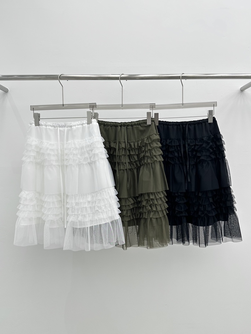 SEARE/PRETZEL韓國代購女士新款26春夏半身裙中短裙雪紡SEARE/PRETZEL半身裙/中短裙