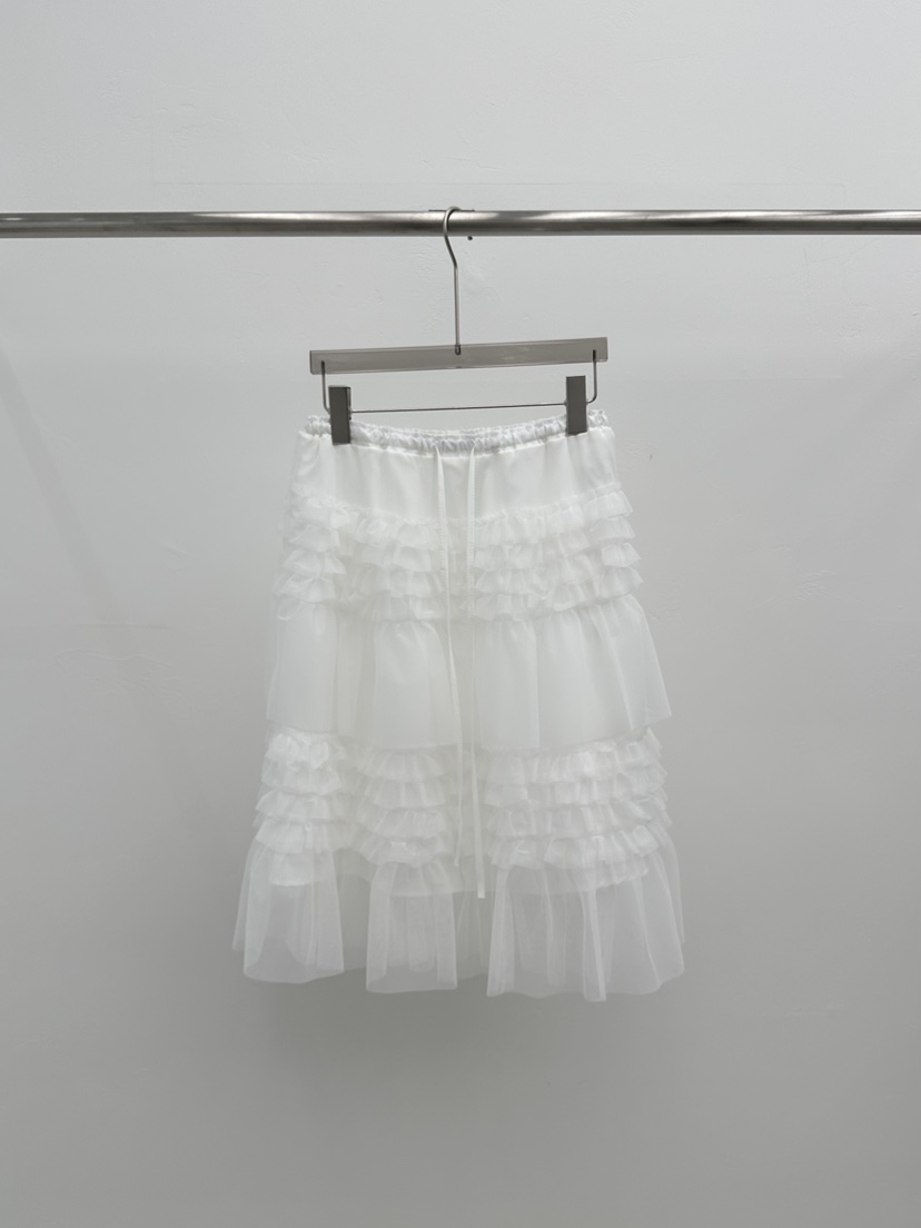 SEARE/PRETZEL韓國代購女士新款26春夏半身裙中短裙雪紡SEARE/PRETZEL半身裙/中短裙圖色2