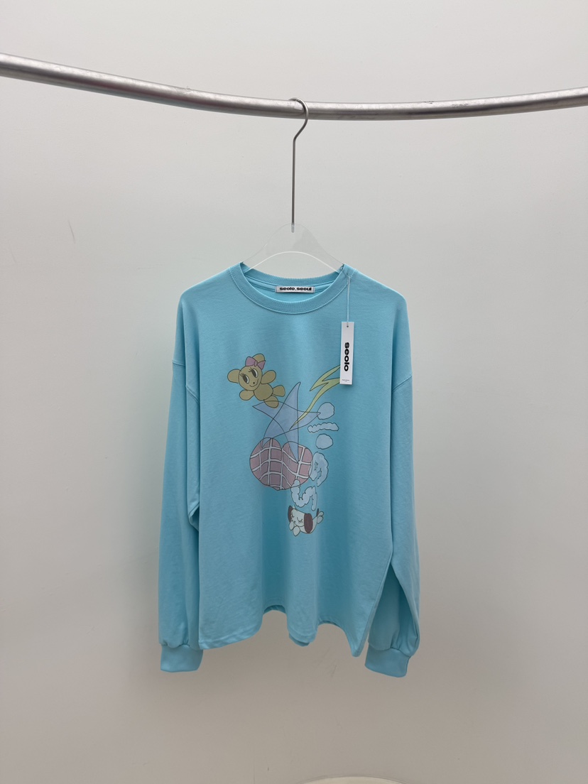 SEOLO東大門實拍女士新品時尚人氣職業熱賣26春夏長袖T恤Seolo seoul長袖T恤圖色2