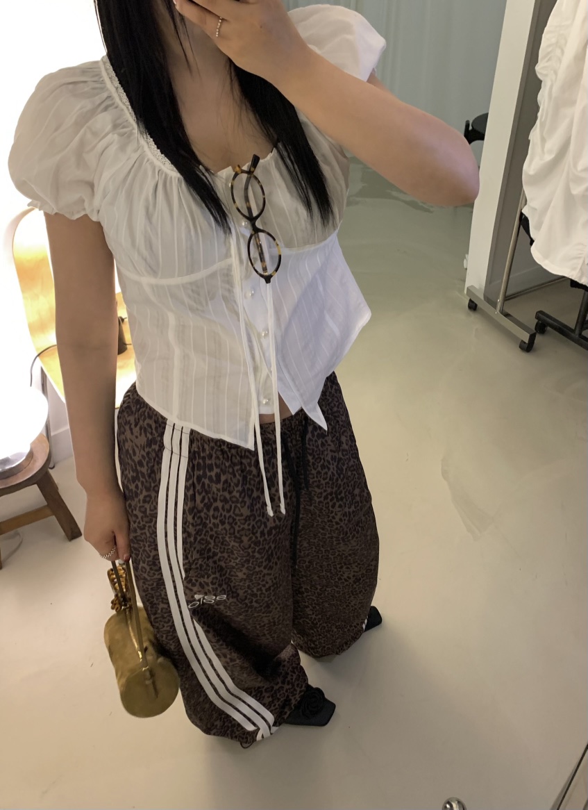 SEOLO東大門代購女裝新款休閑人氣真品職業推薦休閑褲尼龍Seolo seoul休閑褲