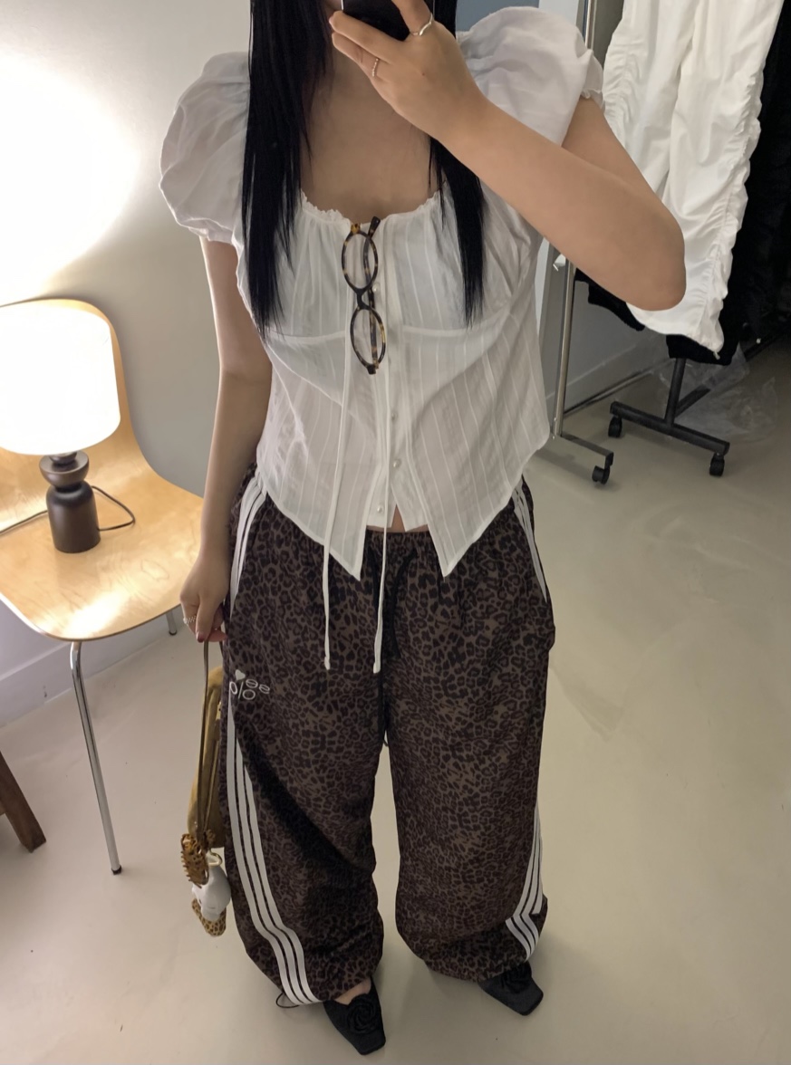 SEOLO東大門代購女裝新款休閑人氣真品職業推薦休閑褲尼龍Seolo seoul休閑褲