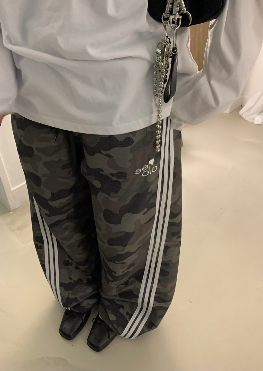 SEOLO東大門代購女裝新款休閑人氣真品職業推薦休閑褲尼龍Seolo seoul休閑褲