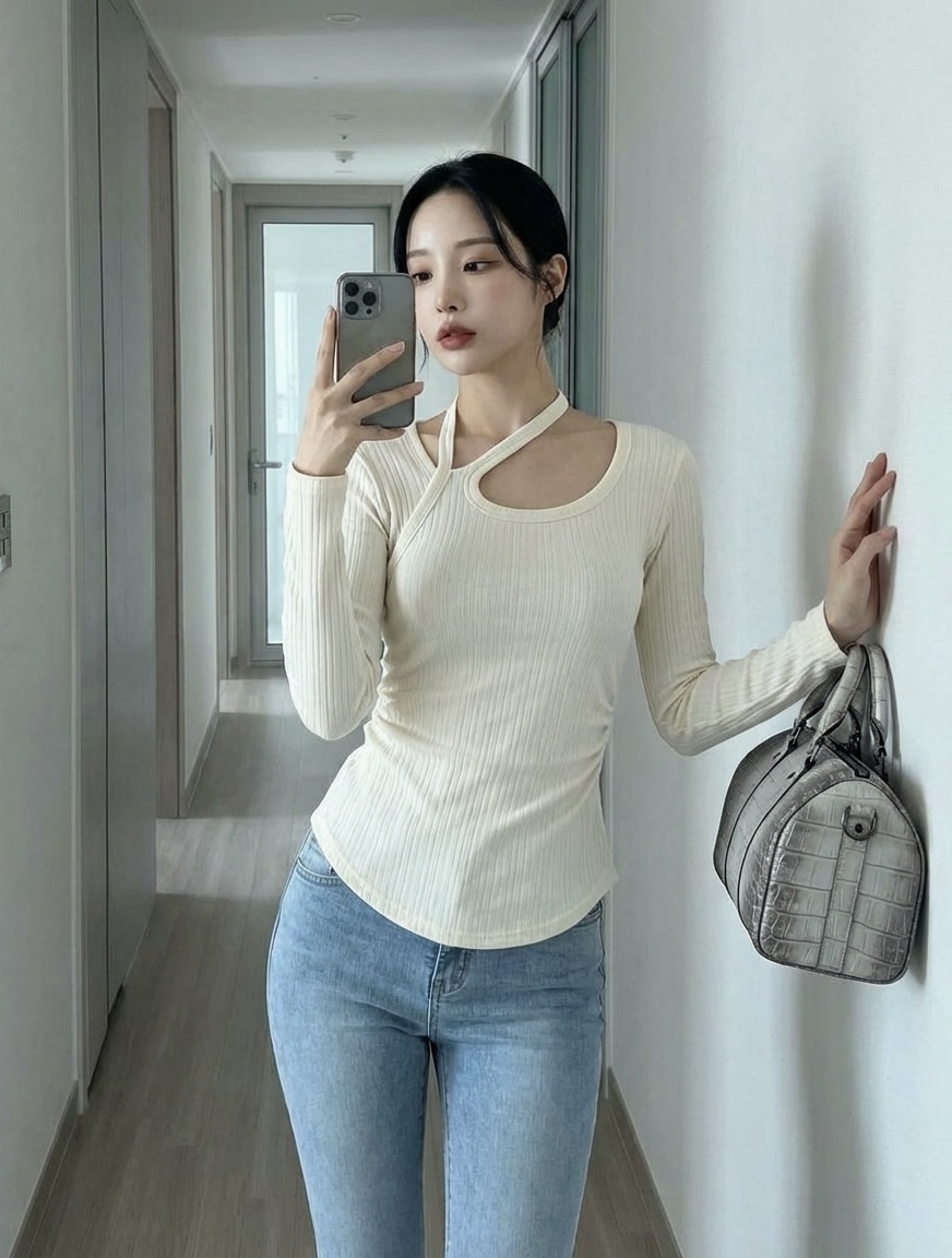 바츠東大門直郵女裝新品人氣26春夏休閑時尚真品熱賣針織衫Vatz針織衫圖色1