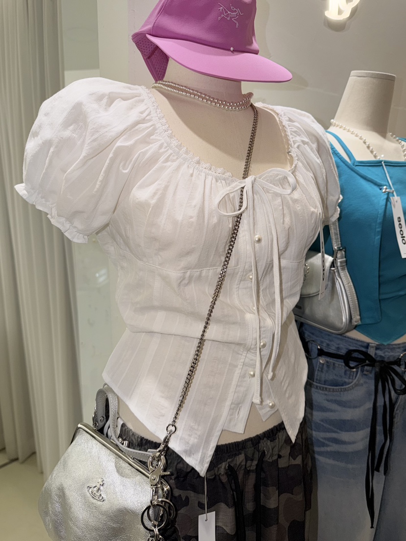 SEOLO韓國代購女裝新款時尚真品人氣休閑職業熱賣襯衫蕾絲衫Seolo seoul襯衫/蕾絲衫