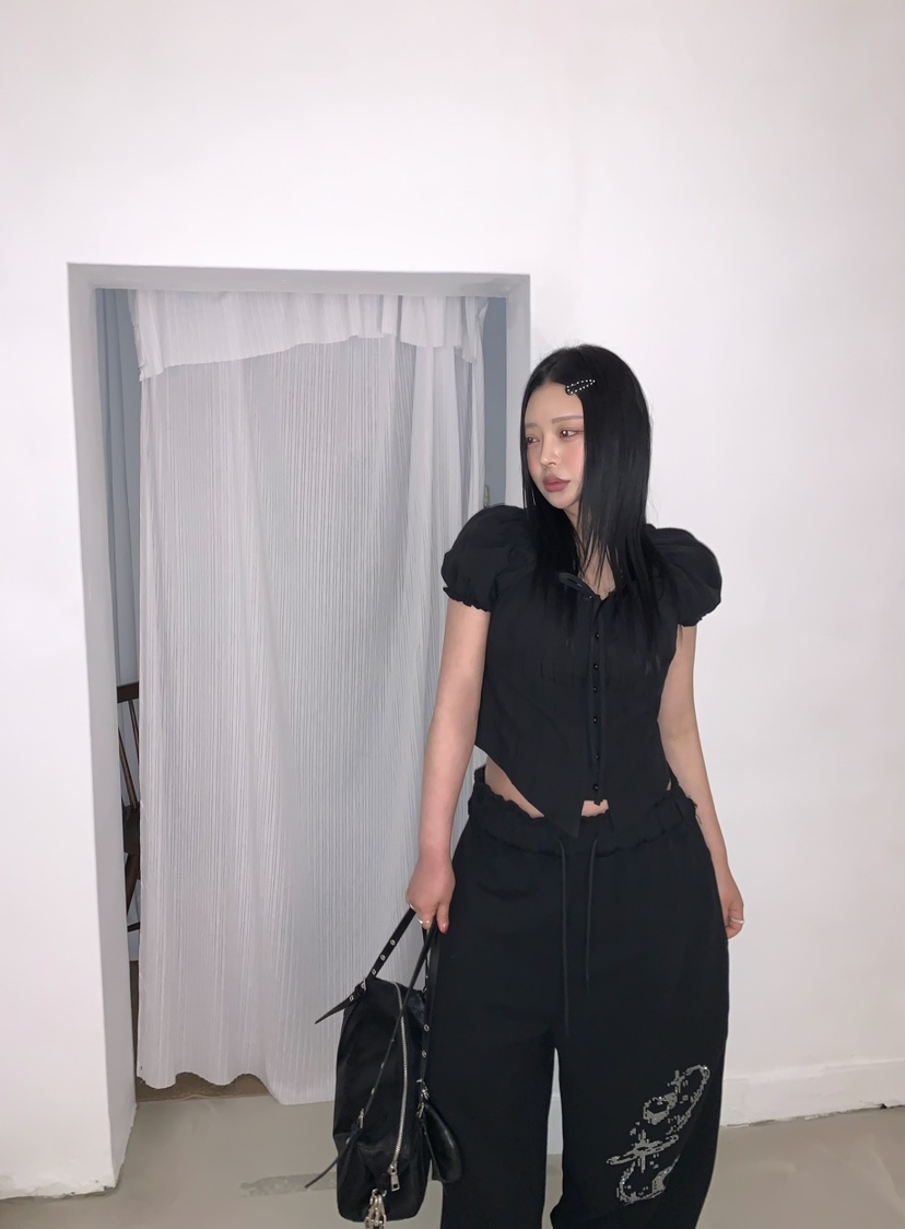 SEOLO韓國代購女裝新款時尚真品人氣休閑職業熱賣襯衫蕾絲衫Seolo seoul襯衫/蕾絲衫