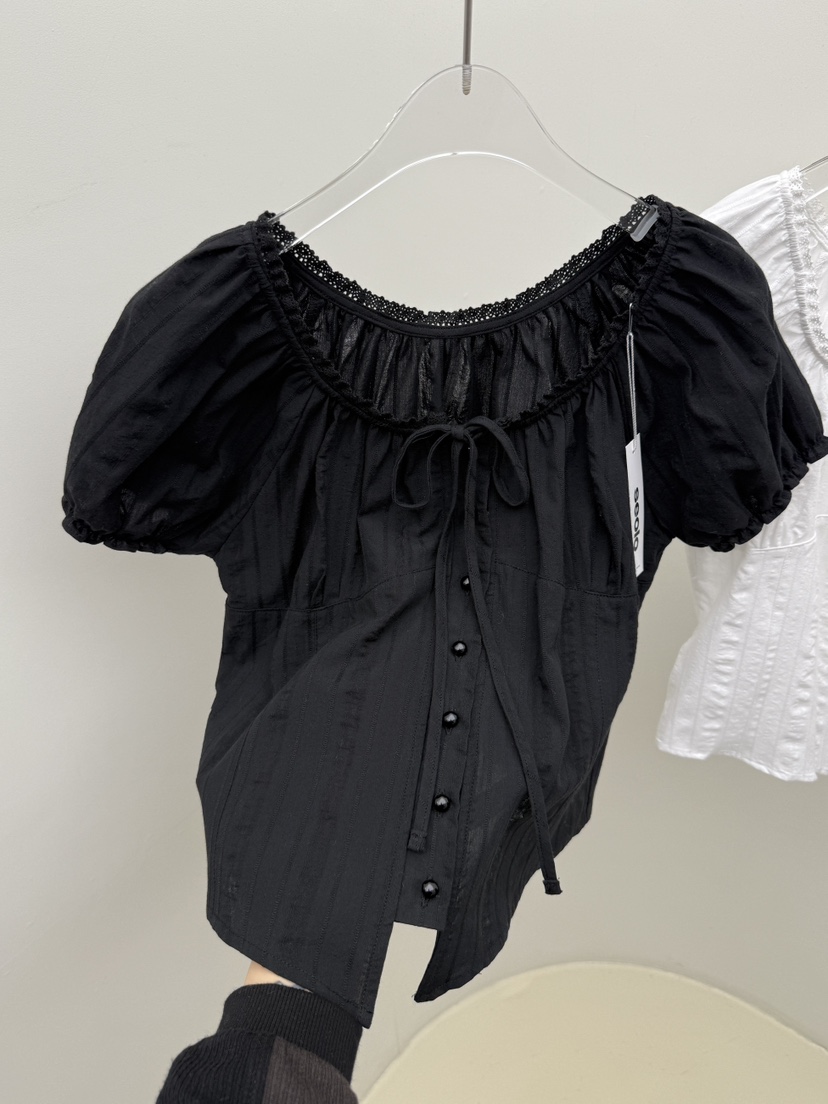 SEOLO韓國代購女裝新款時尚真品人氣休閑職業熱賣襯衫蕾絲衫Seolo seoul襯衫/蕾絲衫圖色2