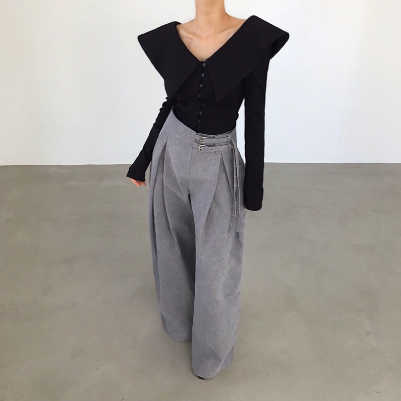 2TWO MOON東大門實拍女裝新款推薦人氣26春夏長袖T恤開衫2TWO MOON長袖T恤