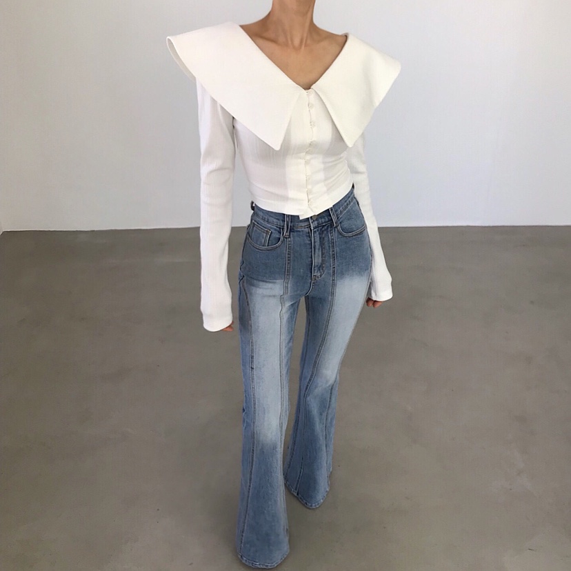 2TWO MOON東大門實拍女裝新款推薦人氣26春夏長袖T恤開衫2TWO MOON長袖T恤