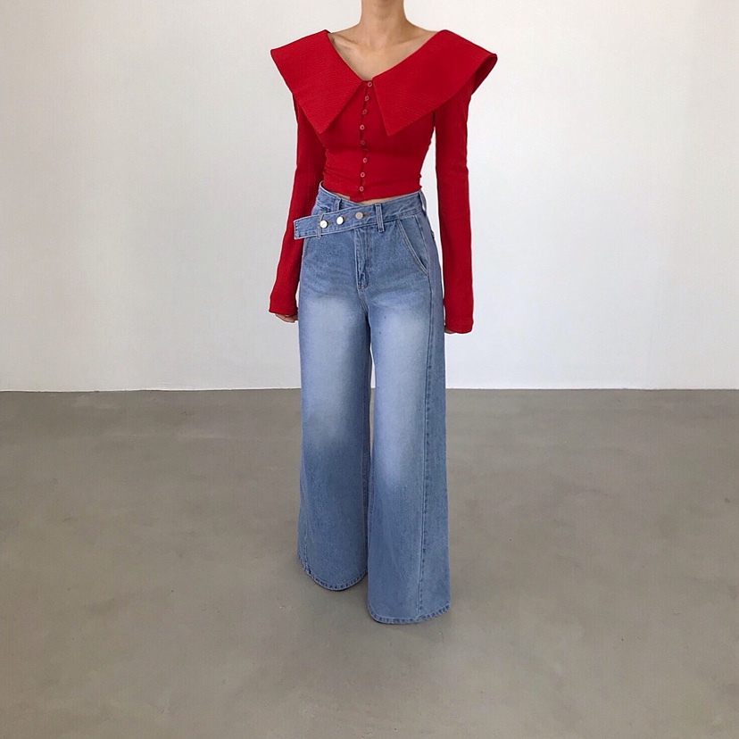 2TWO MOON東大門實拍女裝新款推薦人氣26春夏長袖T恤開衫2TWO MOON長袖T恤