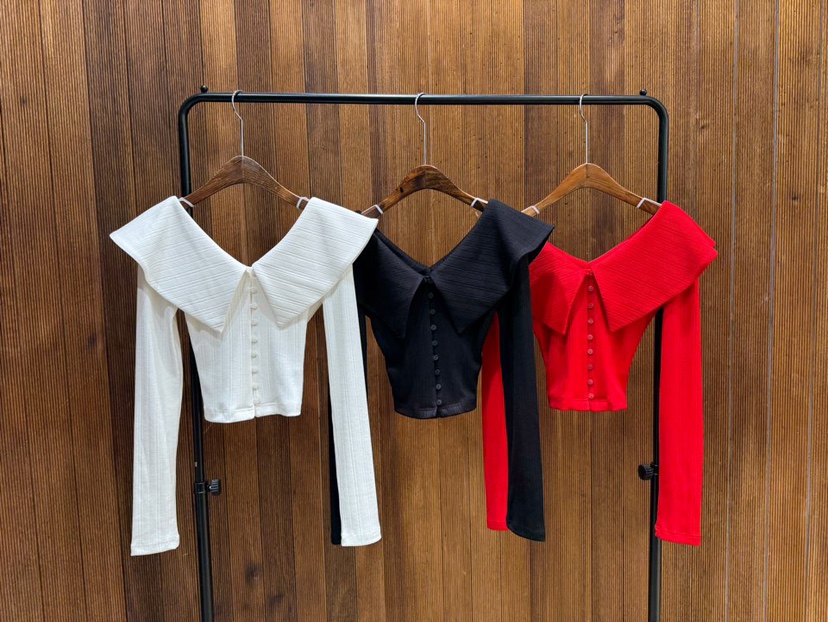 2TWO MOON東大門實拍女裝新款推薦人氣26春夏長袖T恤開衫2TWO MOON長袖T恤