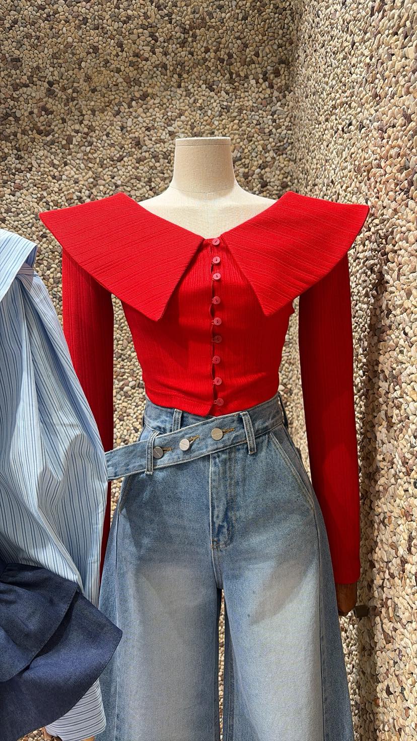 2TWO MOON東大門實拍女裝新款推薦人氣26春夏長袖T恤開衫2TWO MOON長袖T恤