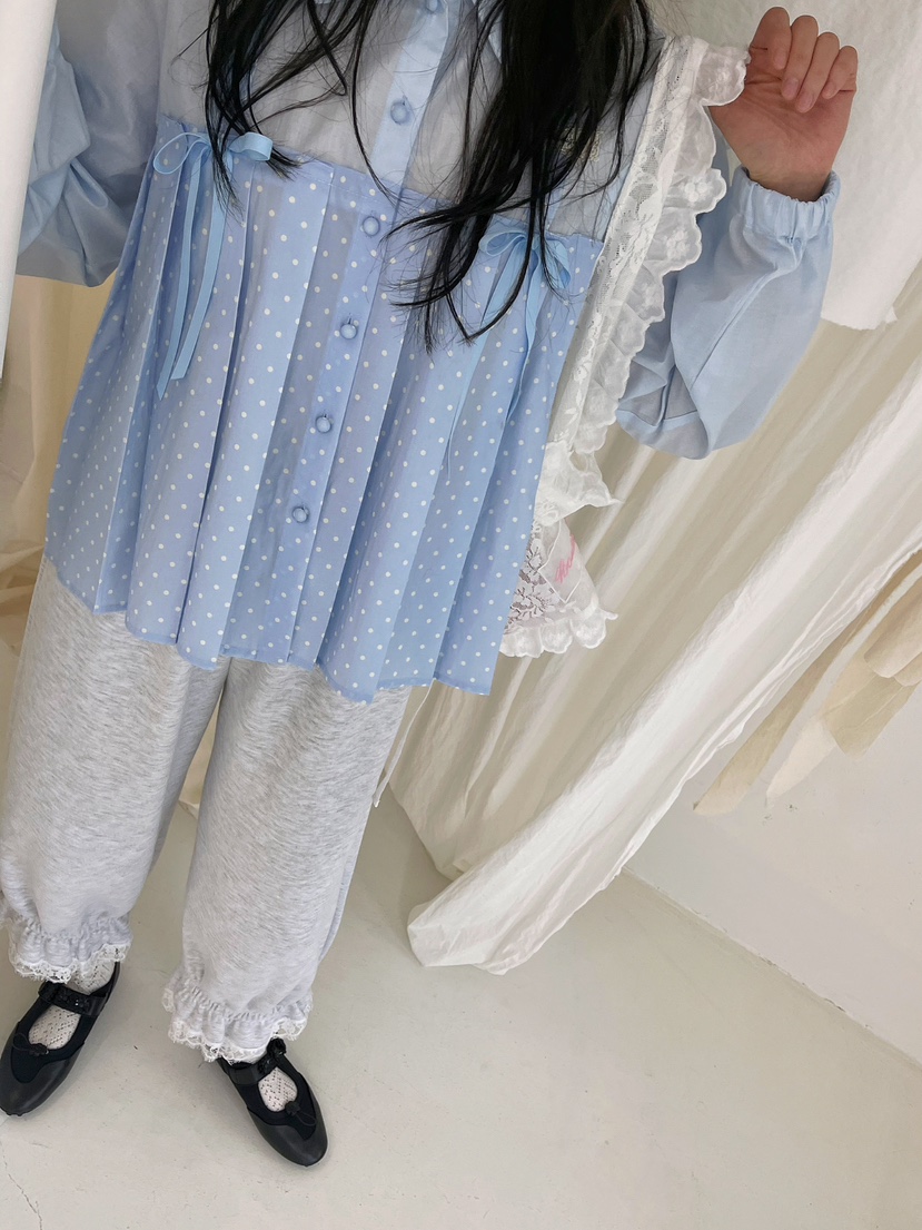 BOUTIQUE-L東大門實拍女裝新款時尚真品26春夏襯衫蕾絲衫BOUTIQUE-L襯衫/蕾絲衫