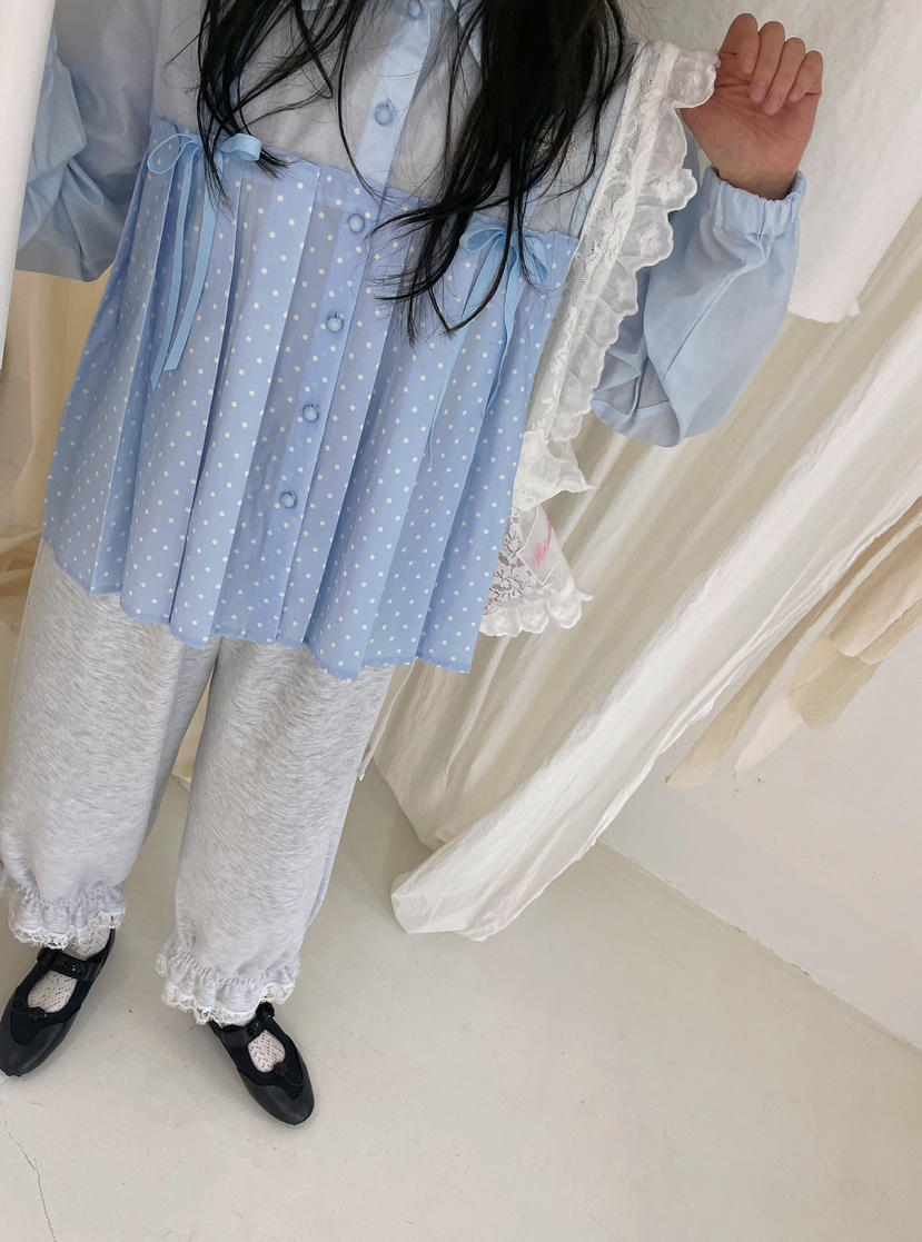 BOUTIQUE-L東大門實拍女裝新款時尚真品26春夏襯衫蕾絲衫BOUTIQUE-L襯衫/蕾絲衫