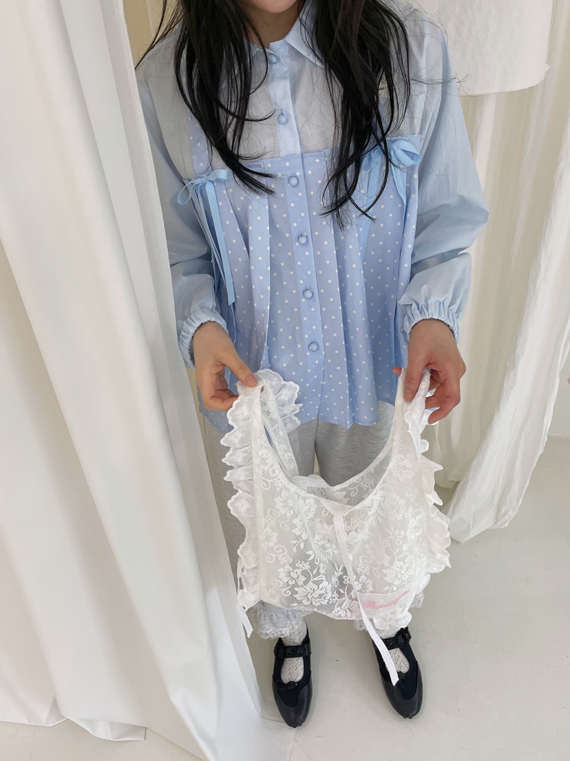 BOUTIQUE-L東大門實拍女裝新款時尚真品26春夏襯衫蕾絲衫BOUTIQUE-L襯衫/蕾絲衫