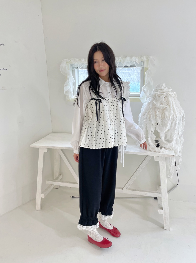 BOUTIQUE-L東大門實拍女裝新款時尚真品26春夏襯衫蕾絲衫BOUTIQUE-L襯衫/蕾絲衫