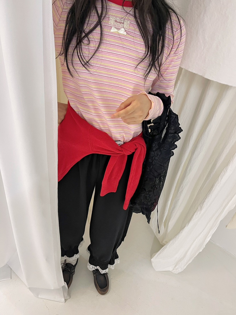 BOUTIQUE-L東大門實拍女士新品26春夏推薦真品人氣長袖T恤BOUTIQUE-L長袖T恤