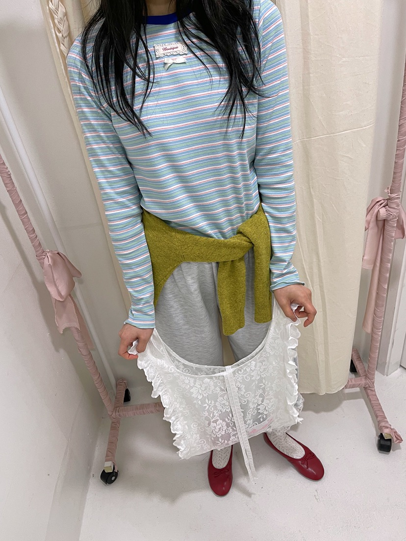 BOUTIQUE-L東大門實拍女士新品26春夏推薦真品人氣長袖T恤BOUTIQUE-L長袖T恤