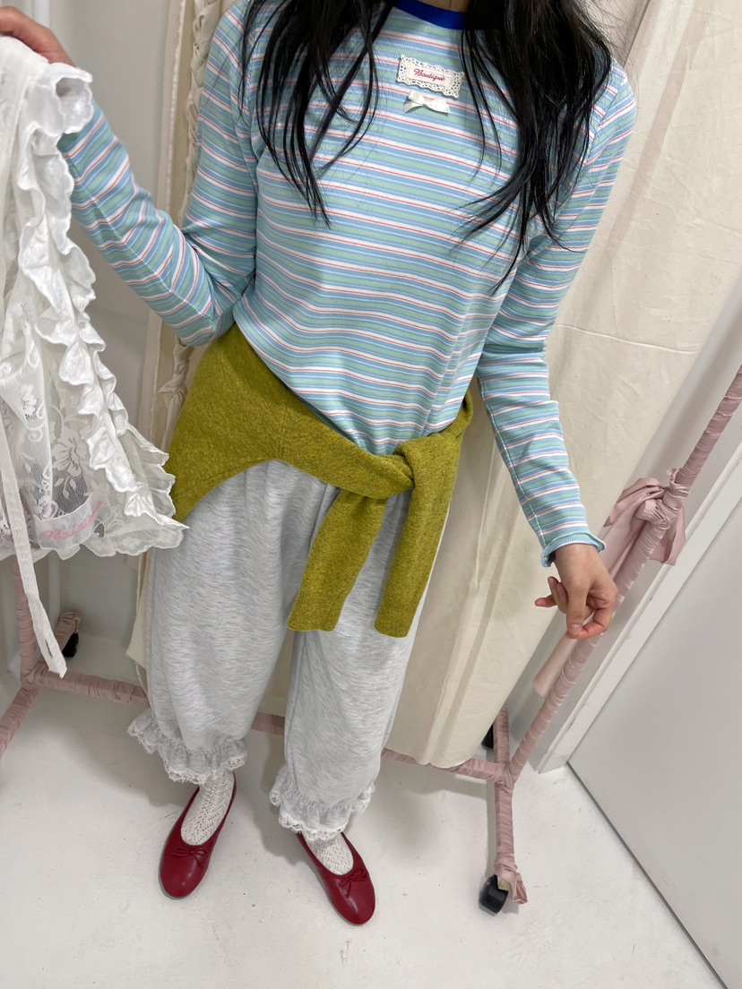 BOUTIQUE-L東大門實拍女士新品26春夏推薦真品人氣長袖T恤BOUTIQUE-L長袖T恤