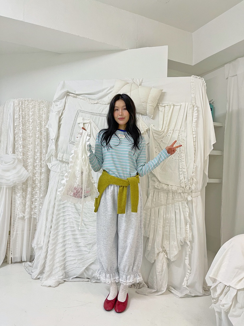 BOUTIQUE-L東大門實拍女士新品26春夏推薦真品人氣長袖T恤BOUTIQUE-L長袖T恤