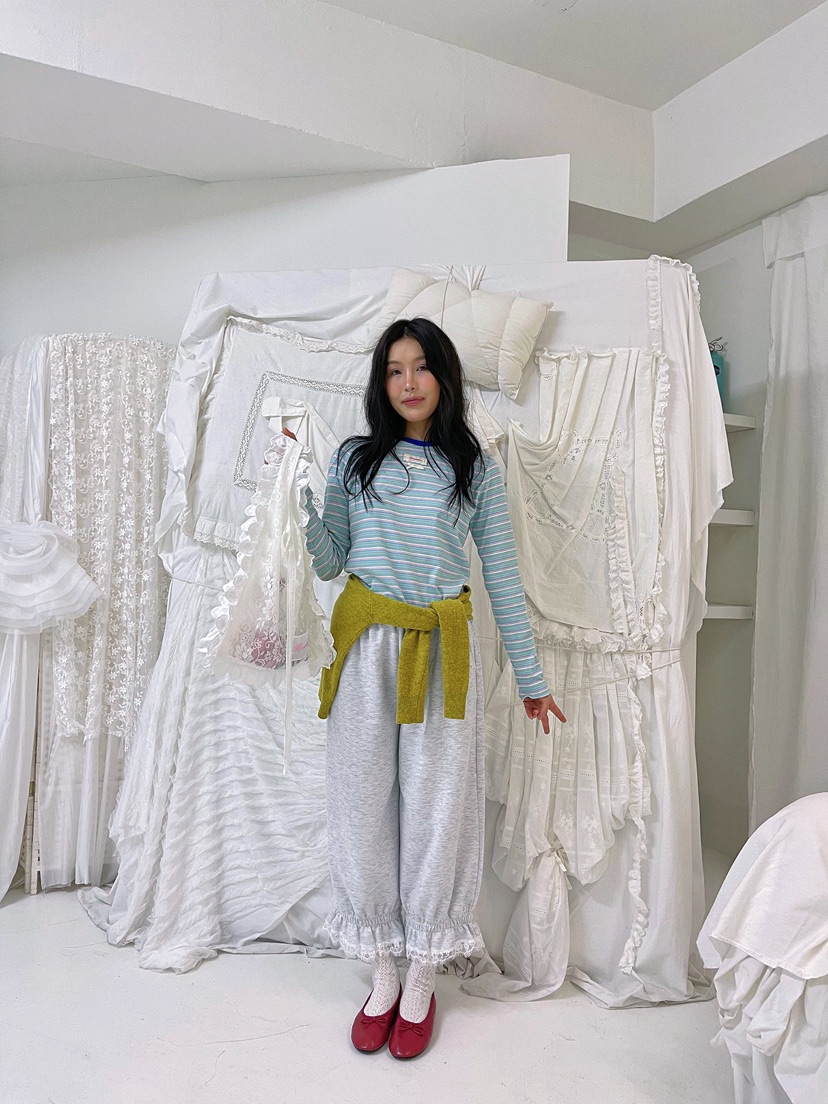 BOUTIQUE-L東大門實拍女士新品26春夏推薦真品人氣長袖T恤BOUTIQUE-L長袖T恤