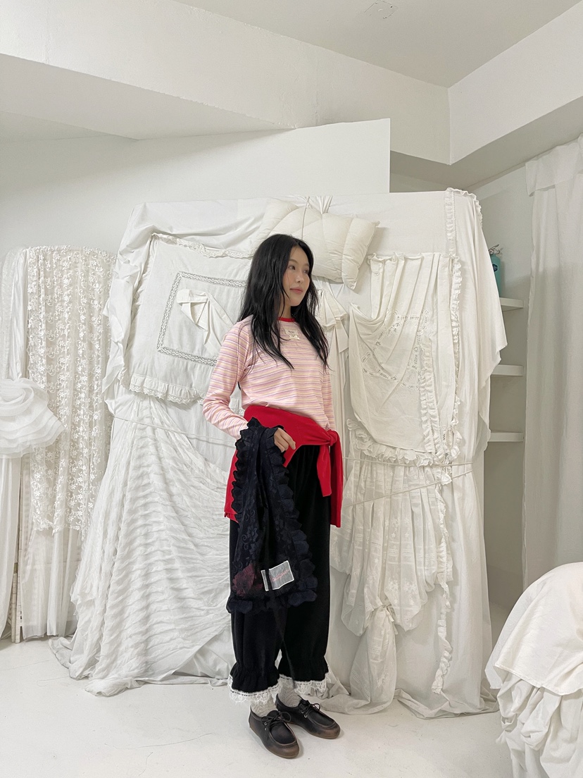 BOUTIQUE-L東大門實拍女士新品26春夏推薦真品人氣長袖T恤BOUTIQUE-L長袖T恤