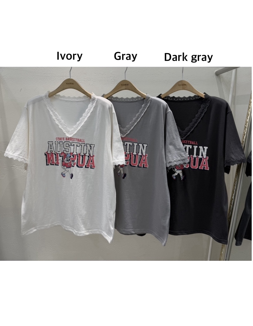 LOVABLE韓國代購女士新款休閑時尚熱賣職業真品人氣26春夏T恤LOVABLET恤