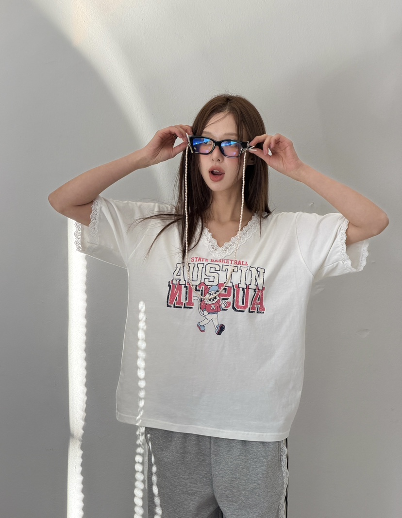 LOVABLE韓國代購女士新款休閑時尚熱賣職業真品人氣26春夏T恤LOVABLET恤