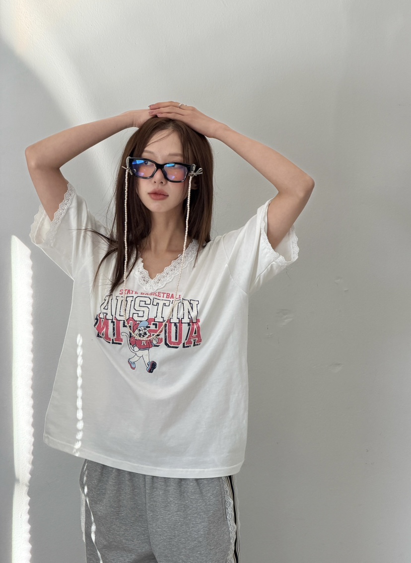 LOVABLE韓國代購女士新款休閑時尚熱賣職業真品人氣26春夏T恤LOVABLET恤